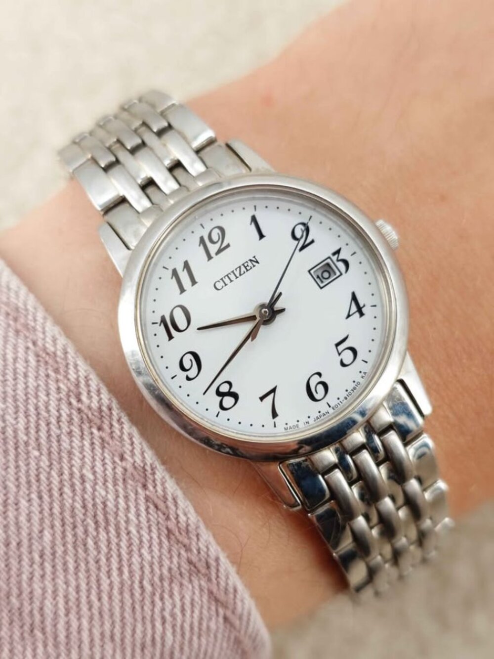 Citizen Eco-Drive Women's Watch E011-S067928 Solar Dress 27mm SMALL BRACELET